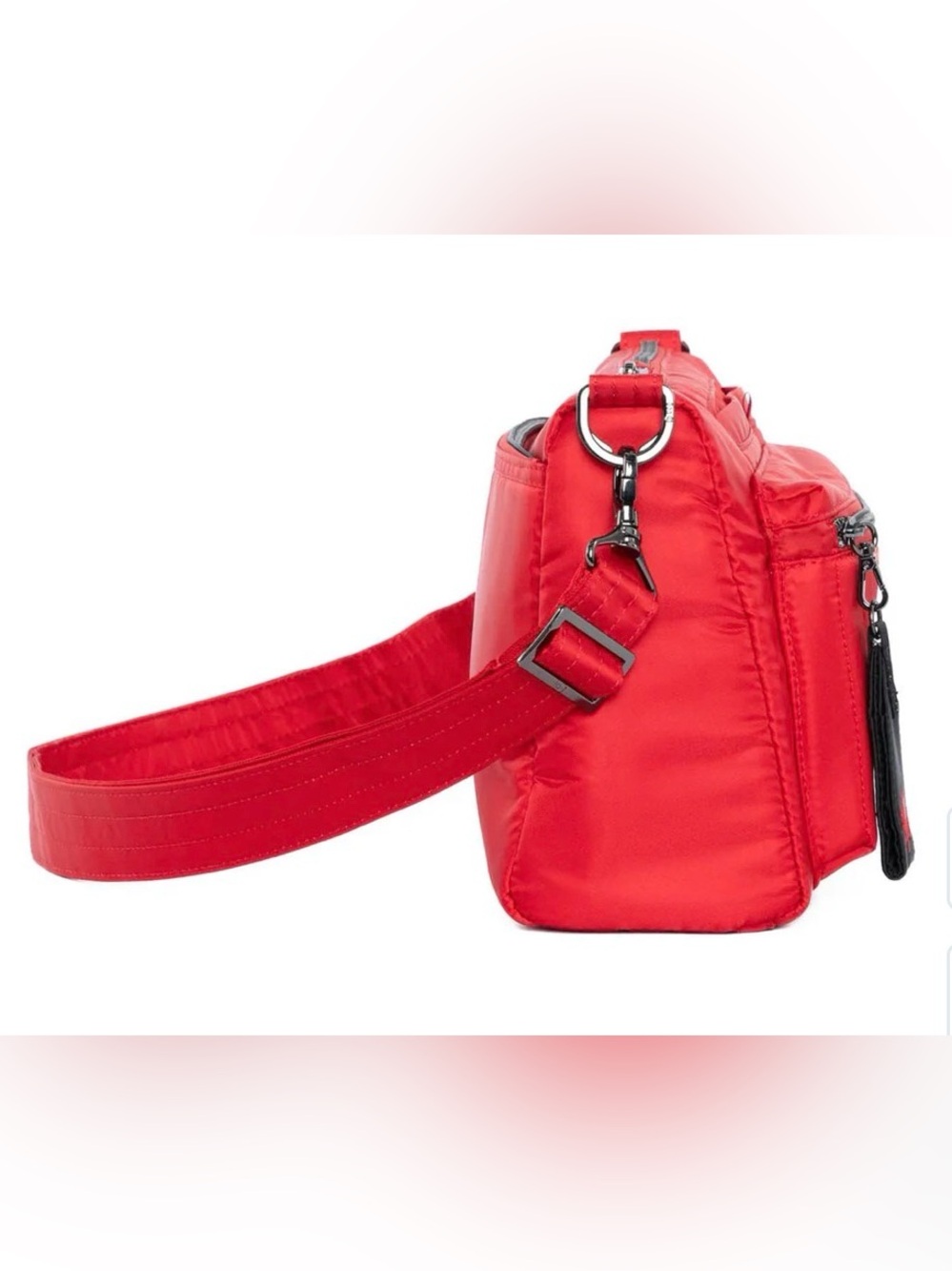 Lug Stretch LE Crossbody Bag NWT Poppy Red Maple - Picture 3 of 15